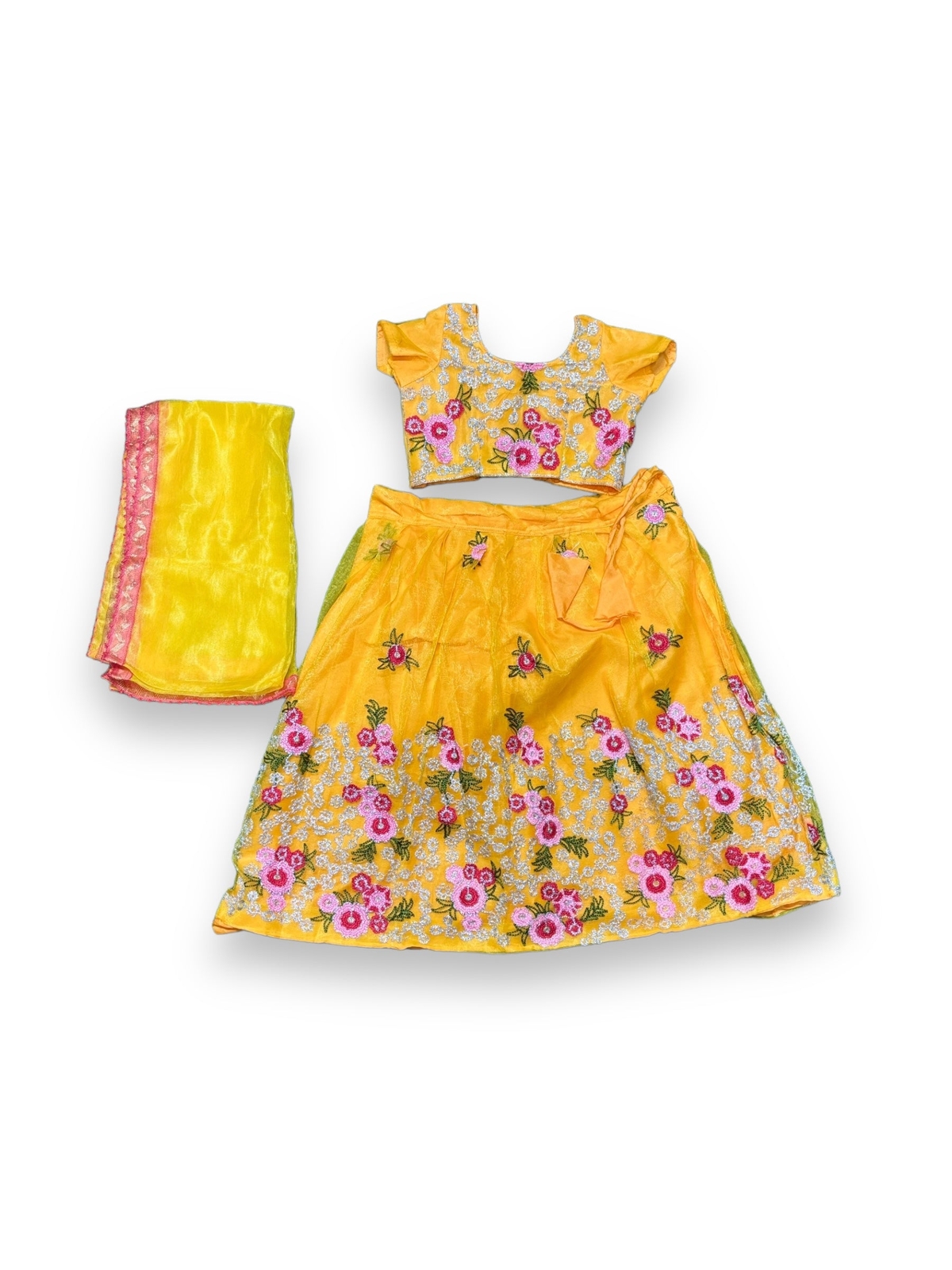 Traditional Girls Lehenga Choli Set – Ethnic Wear for Kids-029