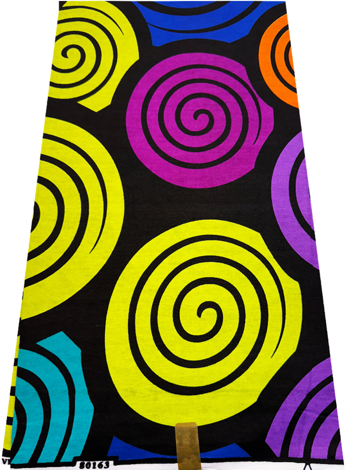 African Super Quality Wax Prints Sell by 6 Yards- Multi Color