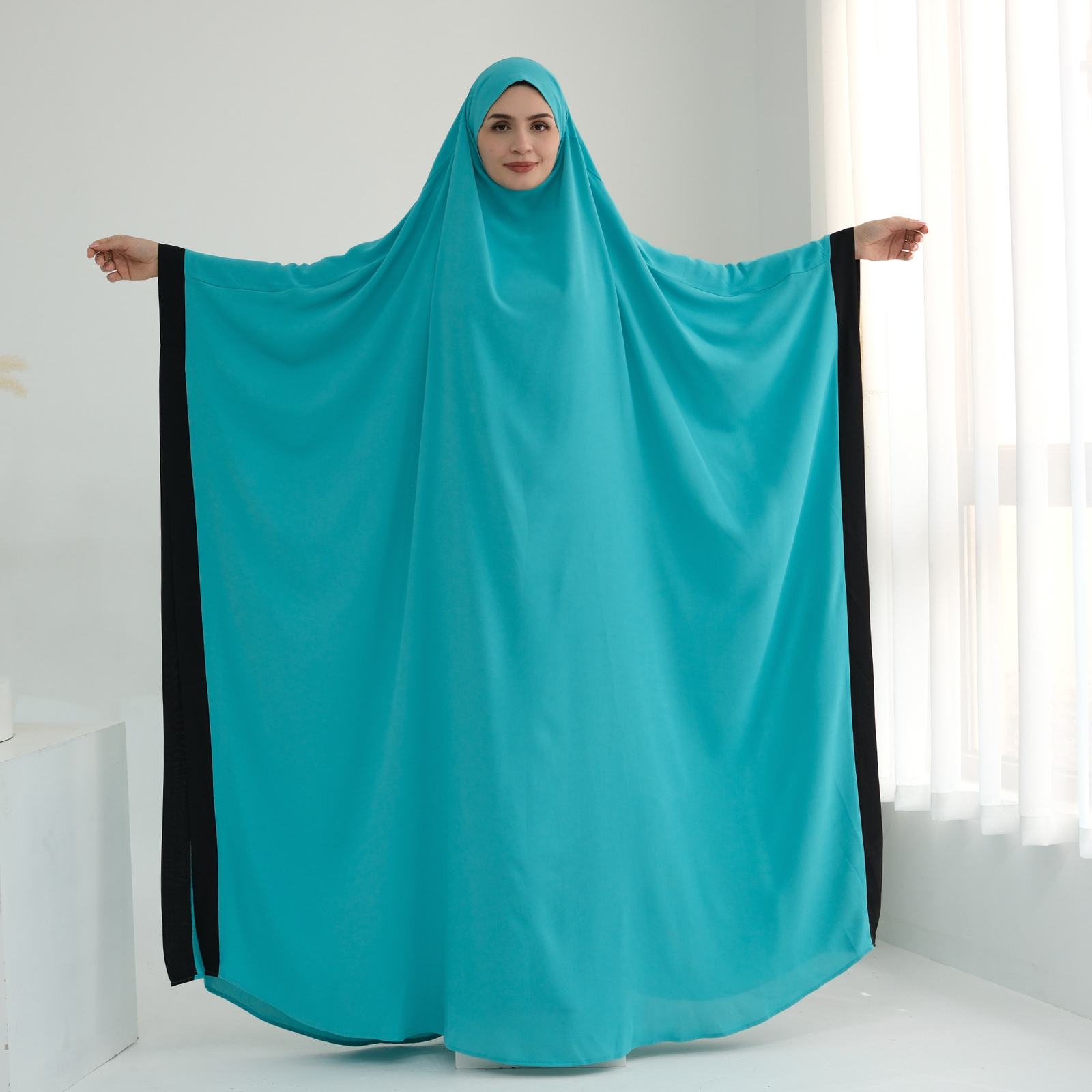 Muslim Women Prayer Robe Arab Burqa Islamic Long Abaya Eid Corban Loose Kaftan