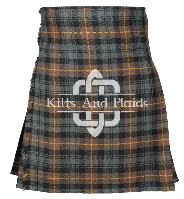 Gordon Weathered Tartan Scottish 8 Yard Kilt – Traditional Highlander Kilt