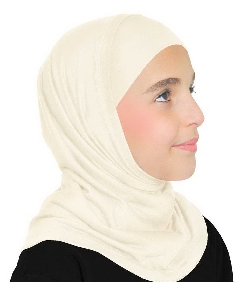Girls Hijabs -back to School Muslim Scarf 2-PC LYCRA Girl’s Amira Hijab