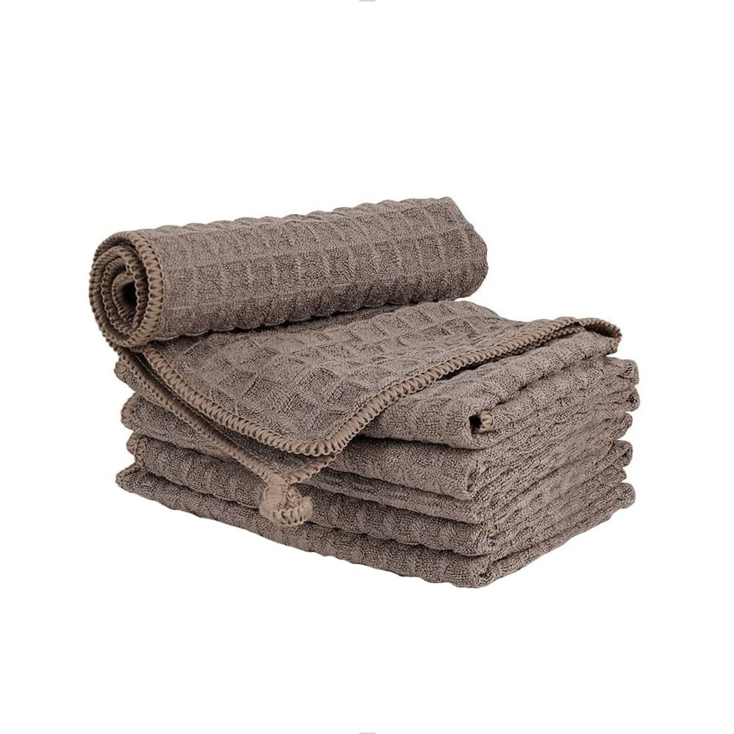 watchget 6 Pack Microfiber Espresso Barista Cleaning Towels, Light Brown | Pr…