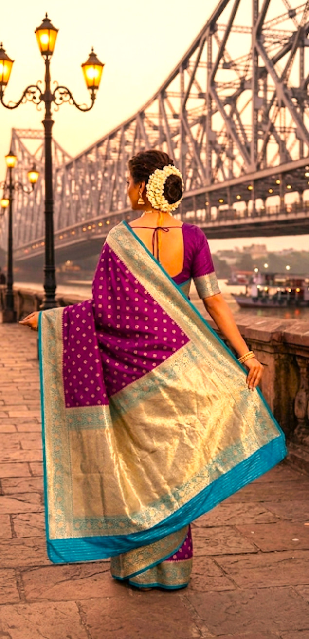 Gorgeous Wedding /Party Wear Saree BANARASI Katan Silk Handloom Ethnic Sari