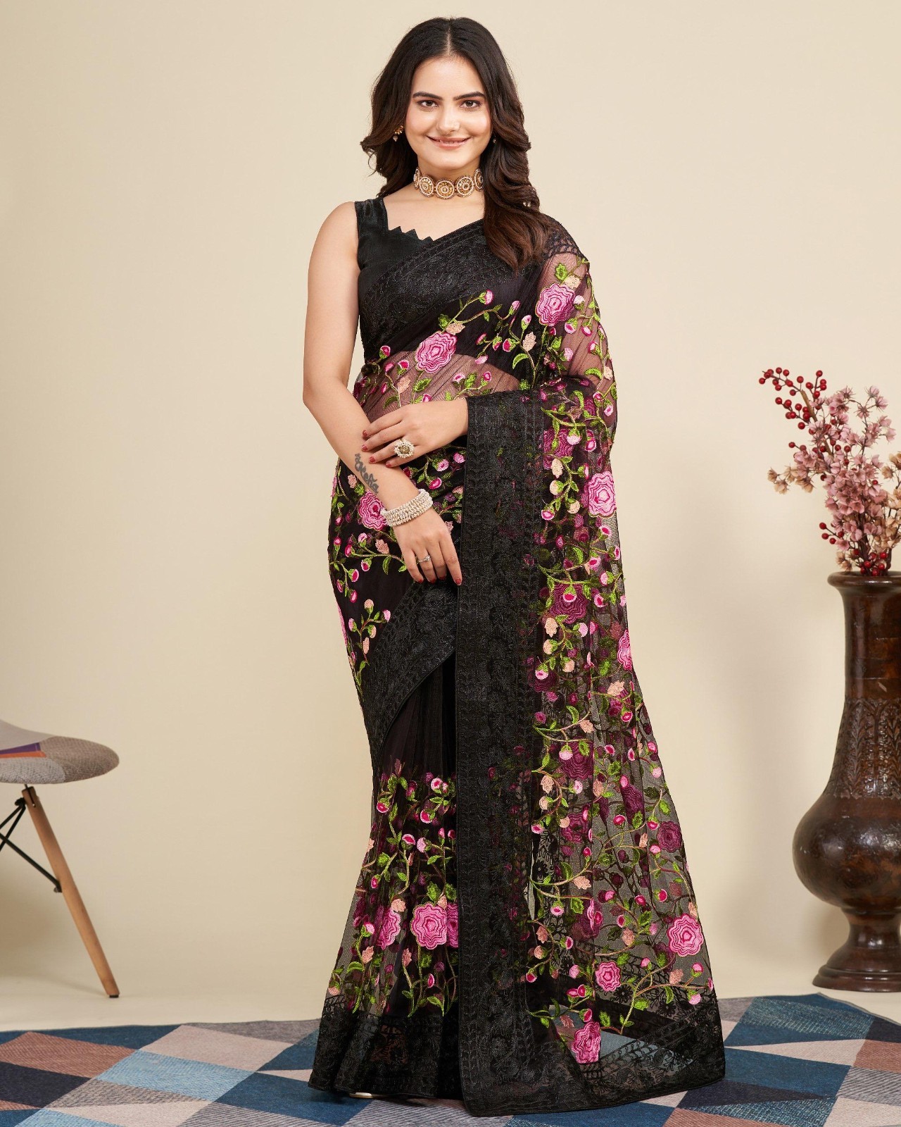 Saree Blouse Bollywood Party Wear Indian Pakistani New Sari Wedding Designer