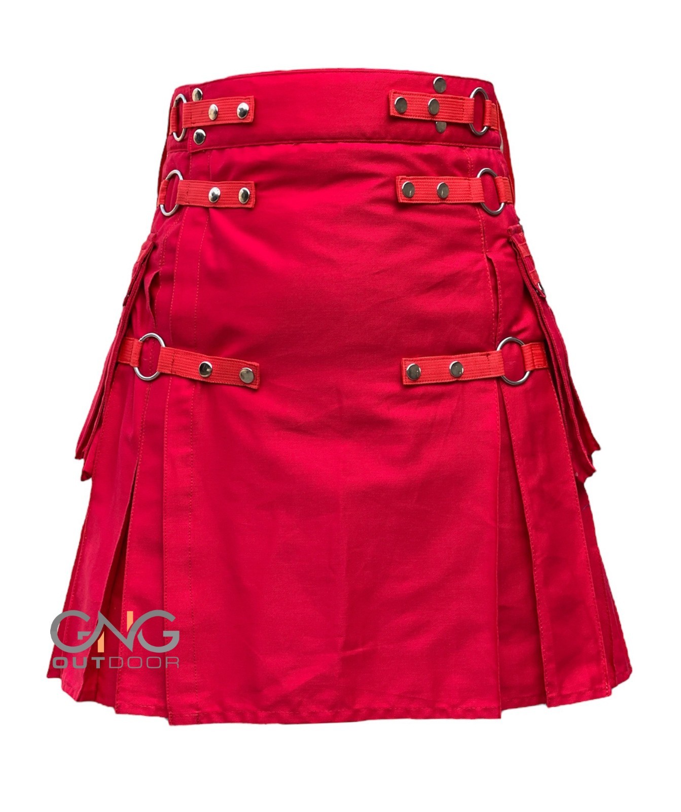 Men’s Red Rainbow Hybrid kilt Pride kilt LGBT Gay kilt Modern Utility kilt