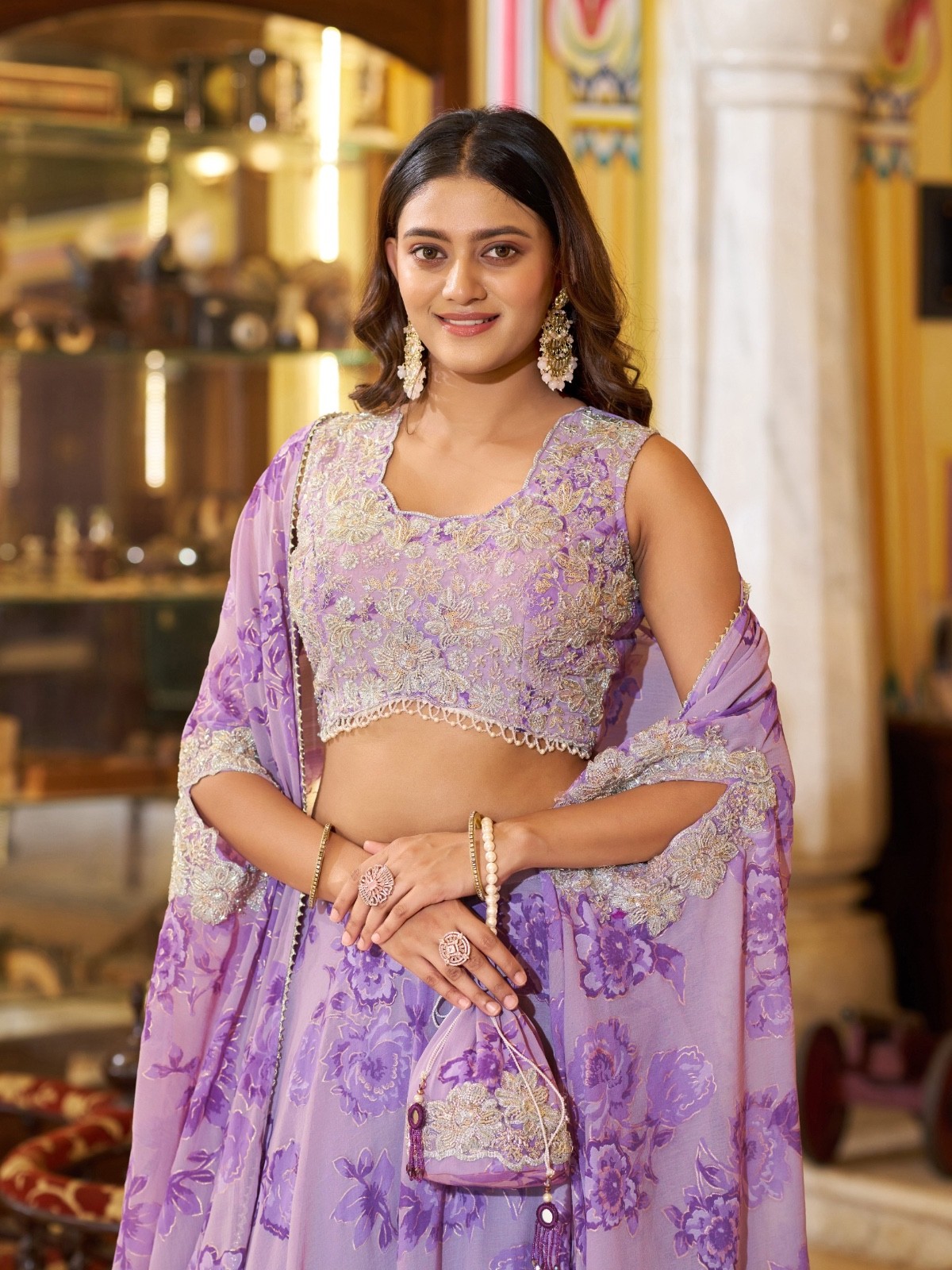 Premium Lehnga Choli Bridesmaid with a prettiest pastel lehenga on the internet