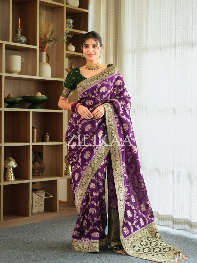 Pakistani Indian Bollywood Saree Designer Wedding Party Ethnic Blouse Sari Dress