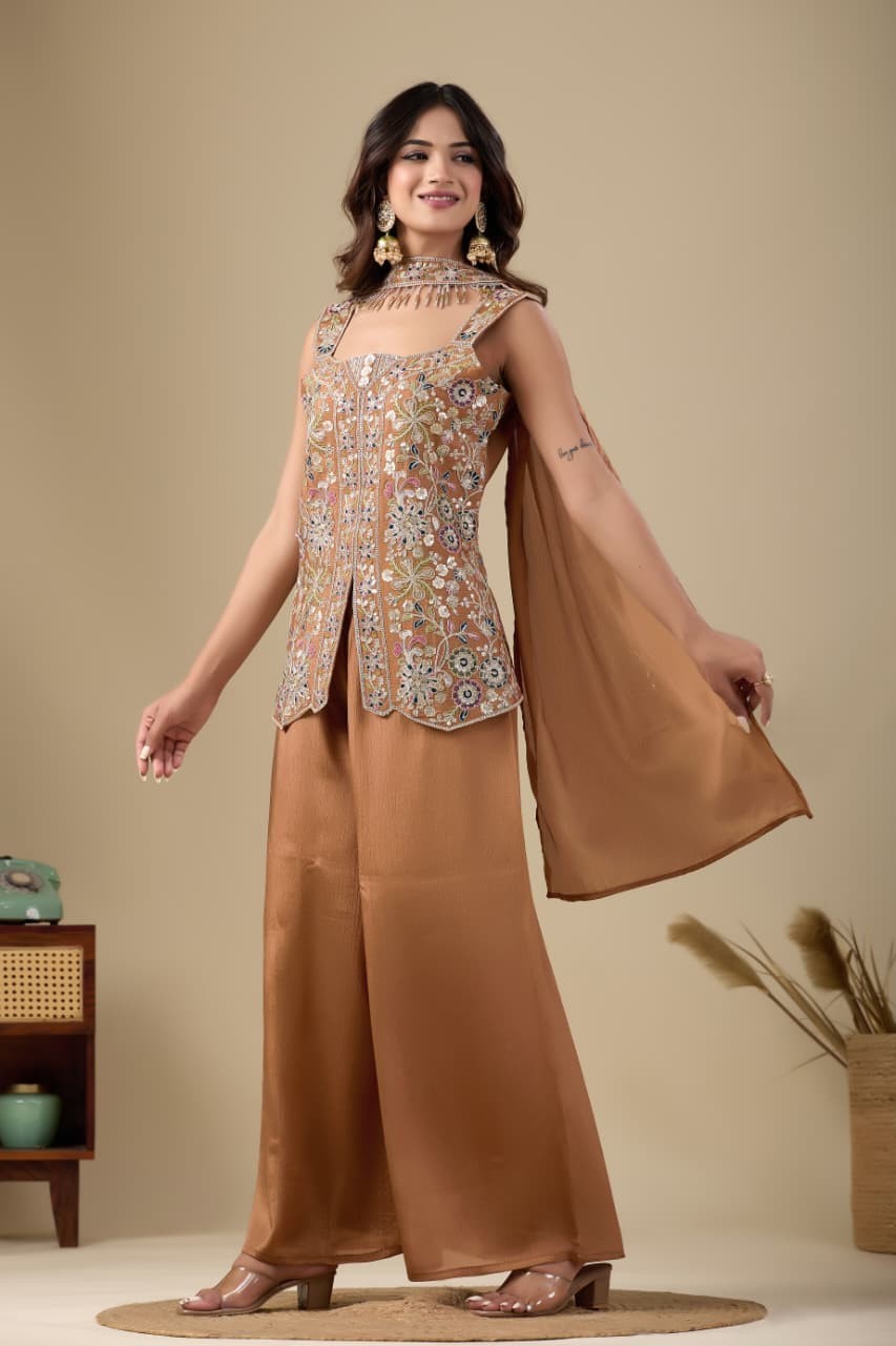 WEDDING PUNJABI SHARARA PALAZZO SALWAR SUIT PLAZZO KURTI SHALWAR KAMEEZ SUIT EID