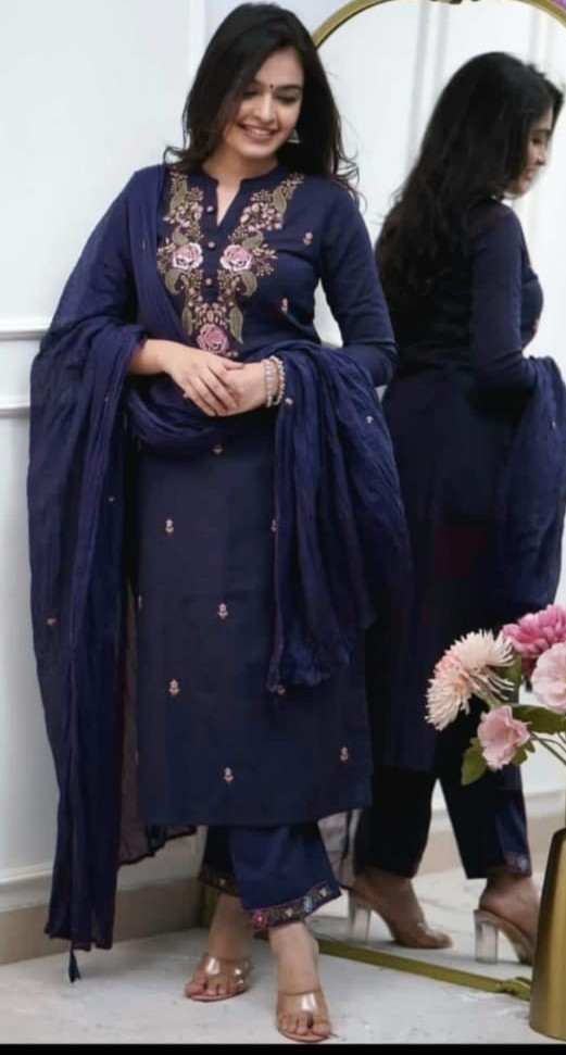 Readymade salwar kameez Kurta Pant Dupatta Set Indian Kurtis For Woman