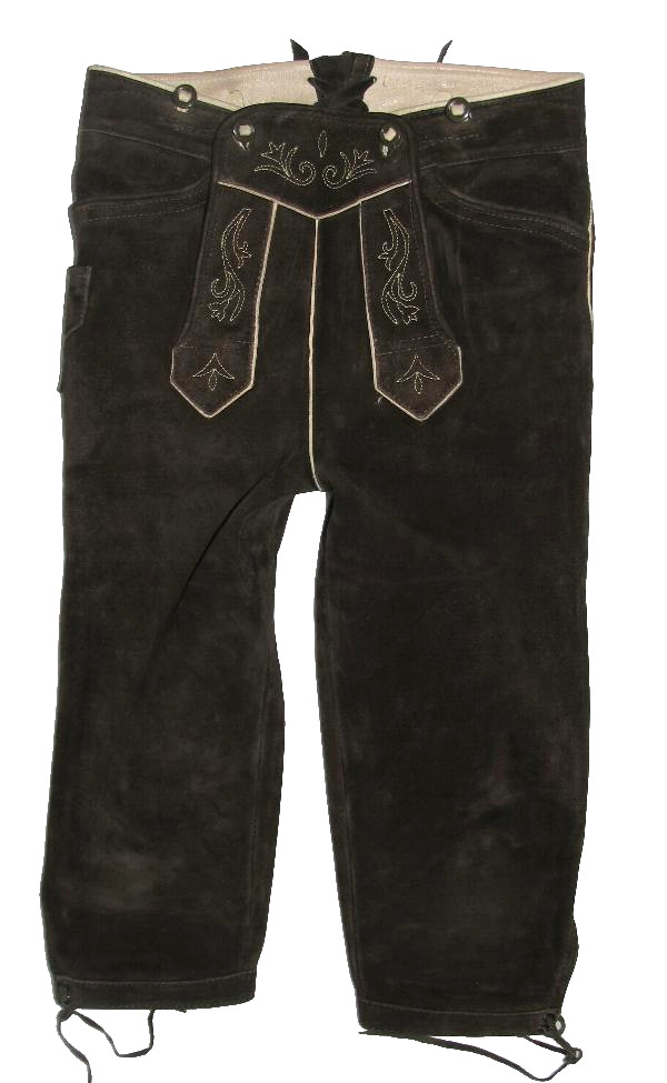 Beckert Men’s Costume Trousers/Knee-Breeches – Leather Pants IN Dark Brown About