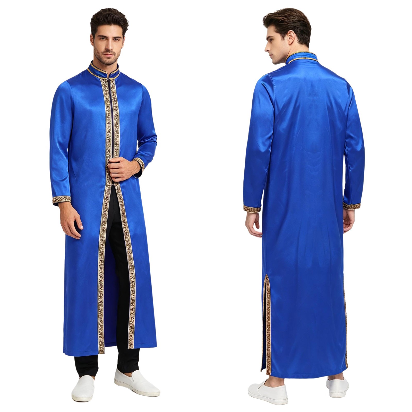 Men Muslim Robe Religious Events Costume Pulpit Gown Church Thobe Festival