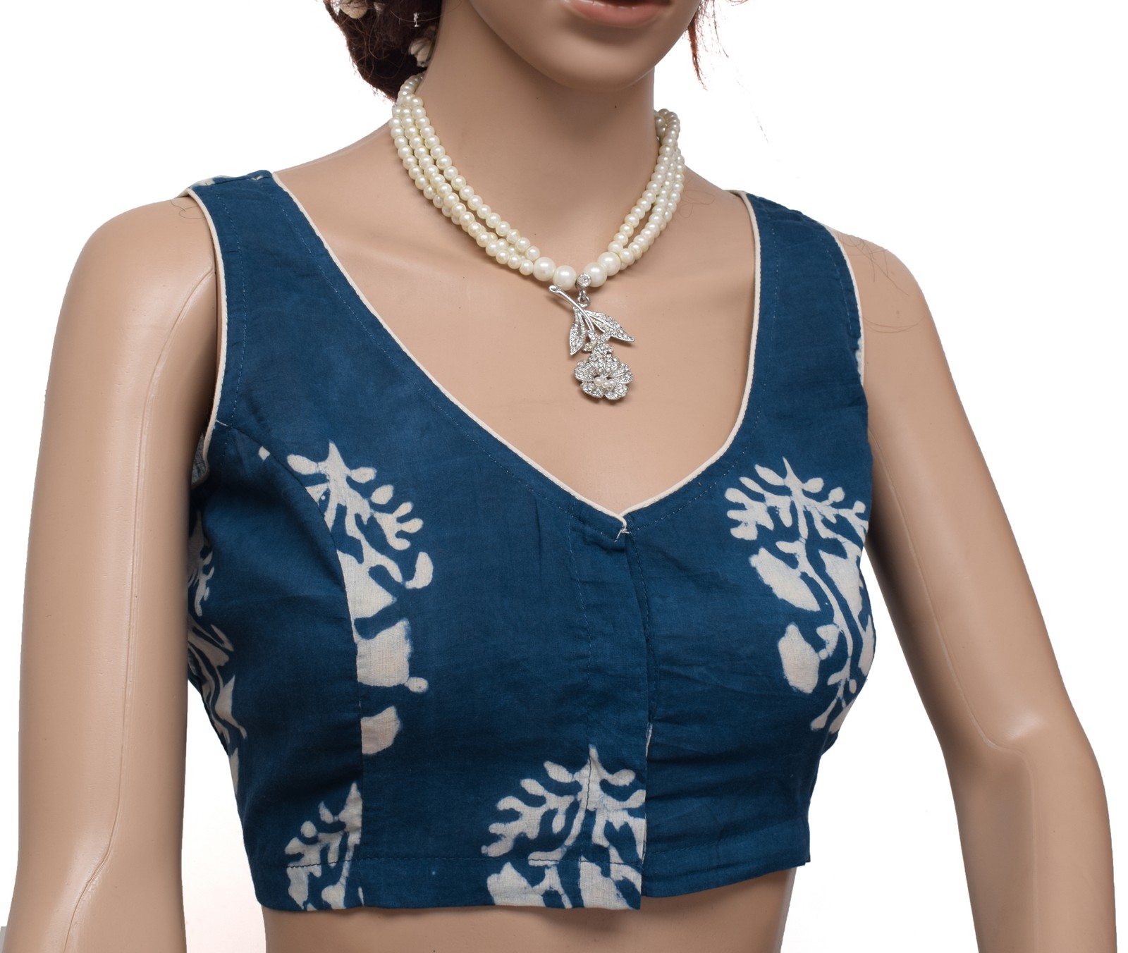 Sushila New Top Readymade Stitched Sari Blouse Pure Cotton Printed Blouse Choli
