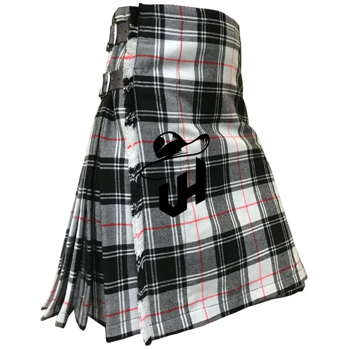 Durable and Stylish Men’s Tartan Kilt with Adjustable Waist and Loops