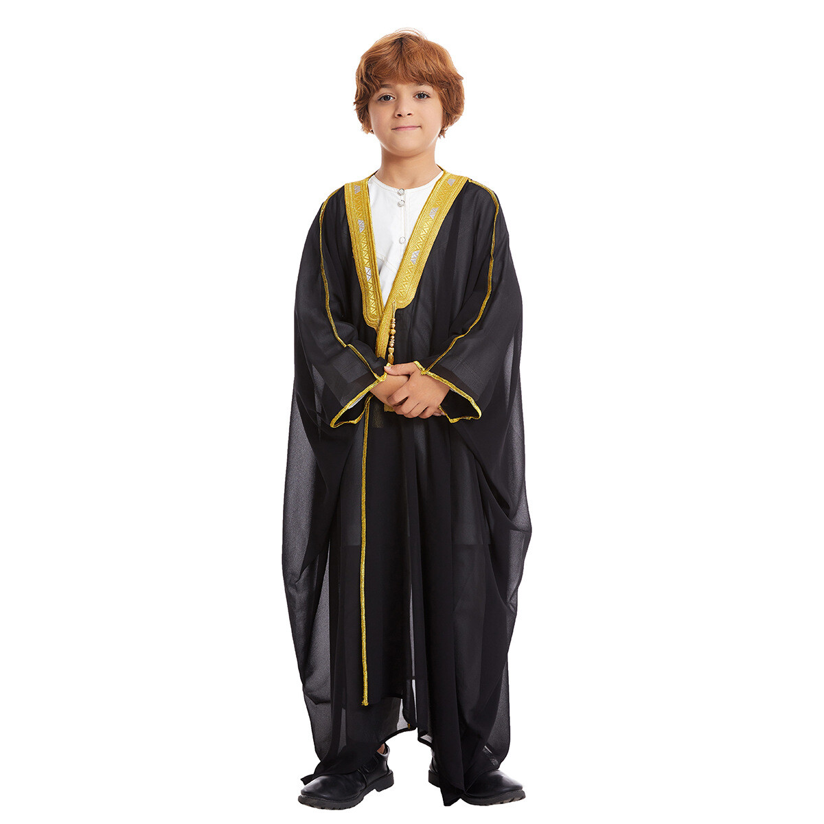Muslim Children Kids Boys Dishdasha Thobe Kaftan Robe Islamic Abaya Saudi Jacket