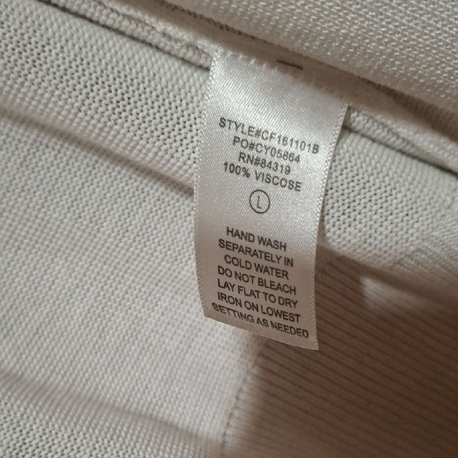 Cyrus Cream Women’s Cardigan 100%viscose Size L