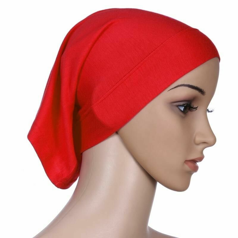 POLY BLEND TUBE UNDERSCARF CAP HIJAB MUSLIM SOFT STRETCHY –BUY2,GET 1 FREE