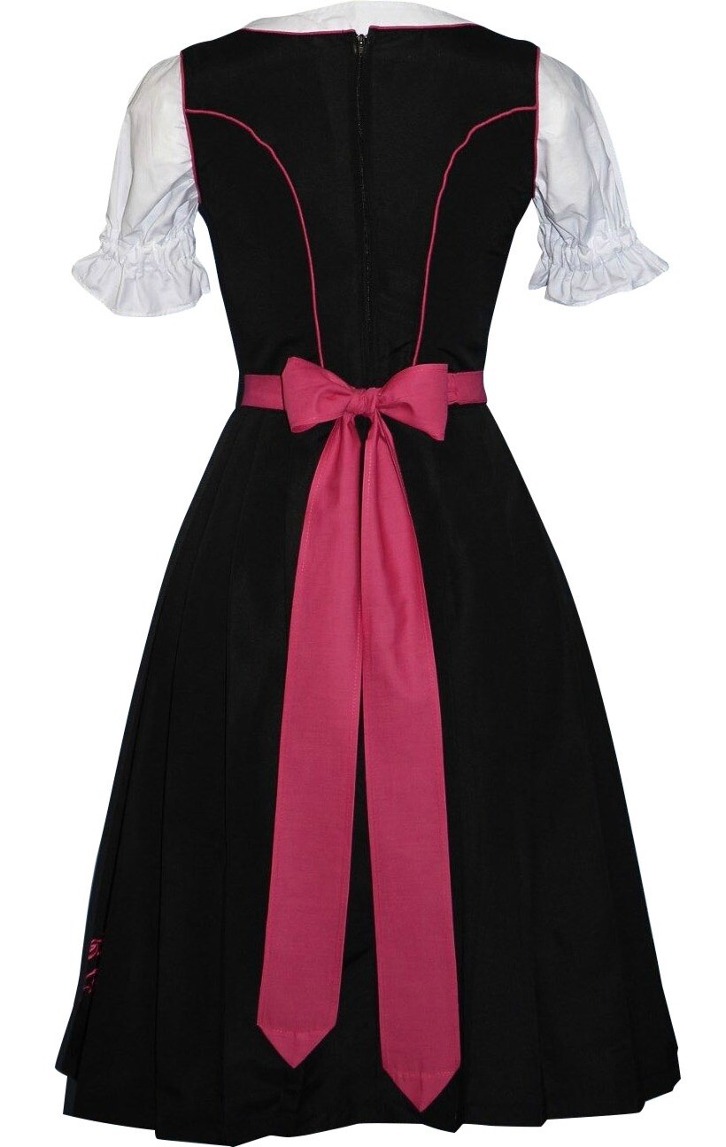 S 6 Oktoberfest German Dirndl Dress Long Waitress Bavarian Swing Party 3 Pc Set