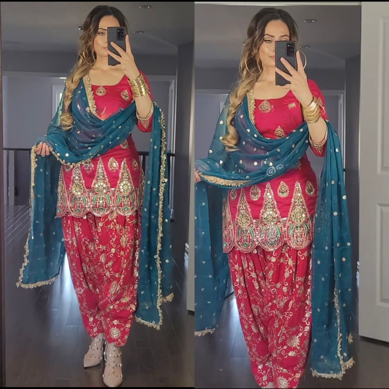 DRESS BOLLYWOOD SUIT PAKISTANI INDIAN WEDDING DHOTI SUIT SALWAR KAMEEZ PARTY EID