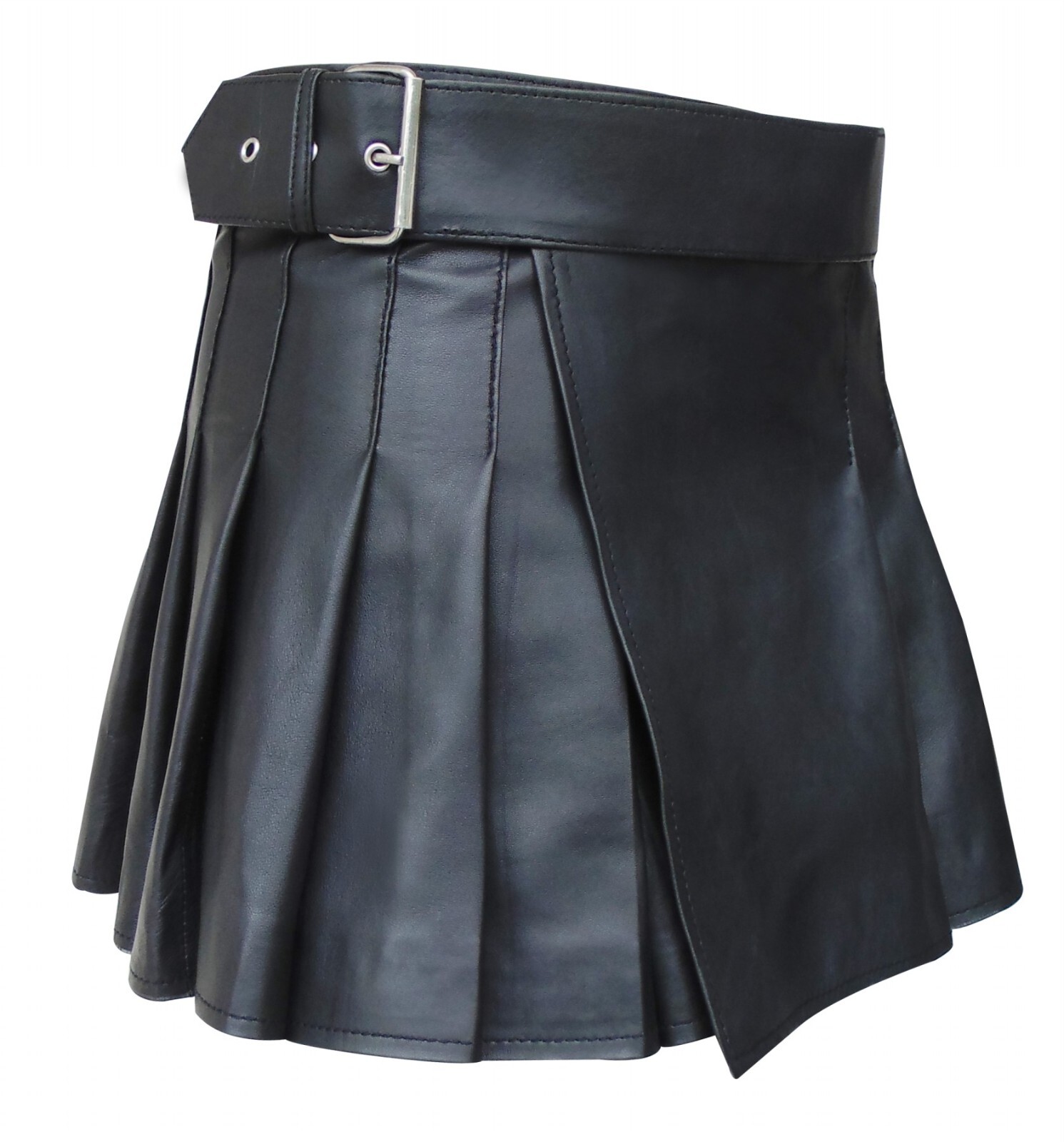 Leather Kilts for Men Handmade Real Leather Utility Skirt Gothic Style Kilt