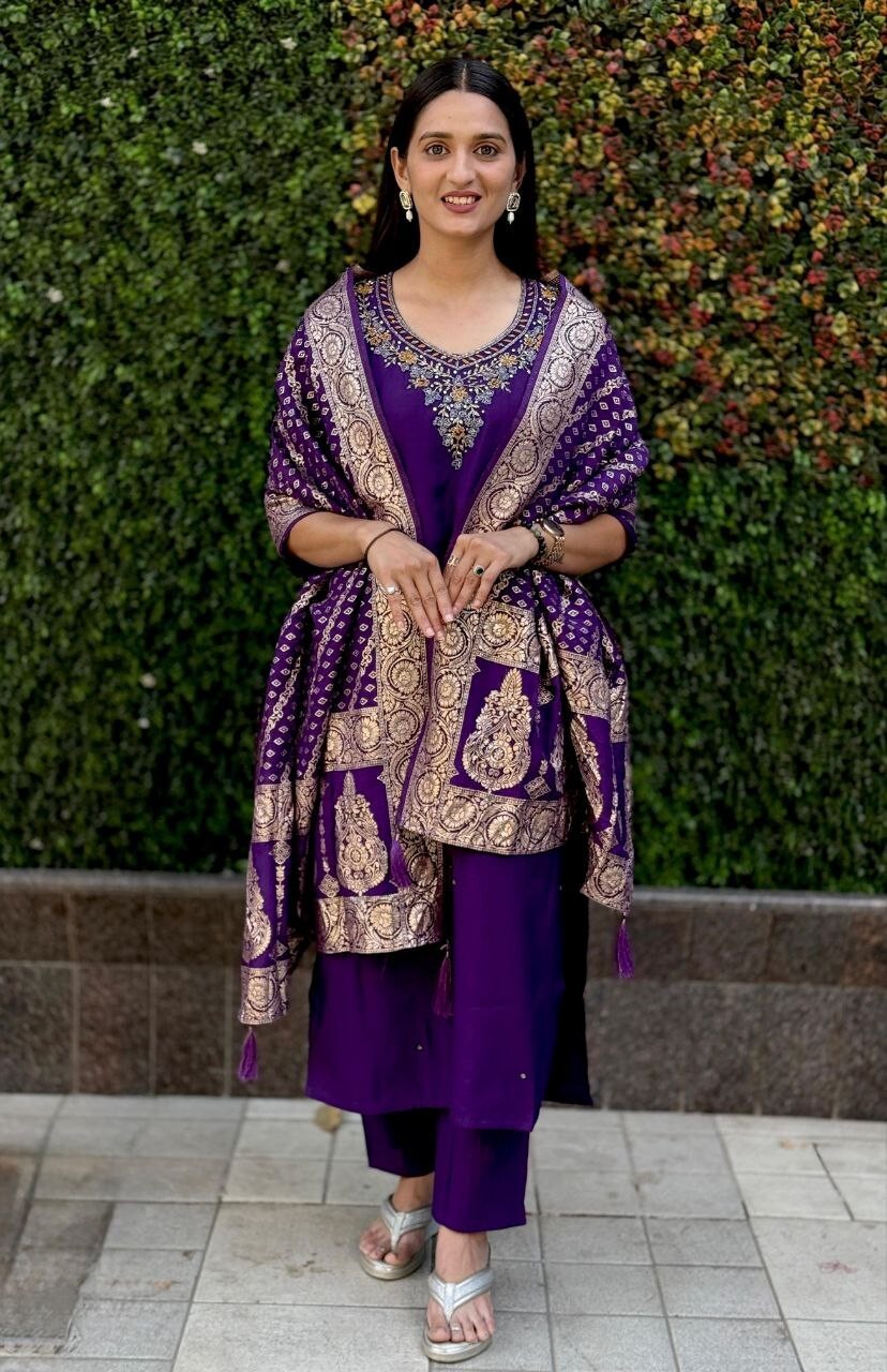 Pakistani Salwar Kameez Readymade 3 Piece Suits Wedding Party Handwork Dress New