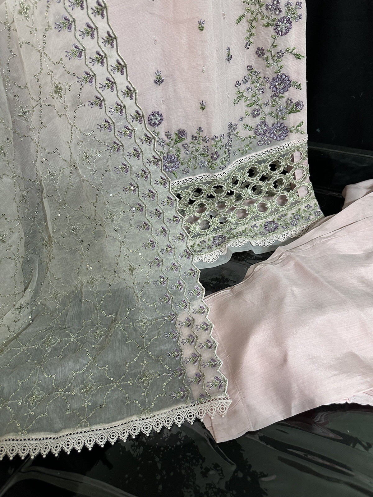 H.Z PREMIUM CHIFFON FORMAL COLLECTION – 2 LARGE – Heavy Emb – $95