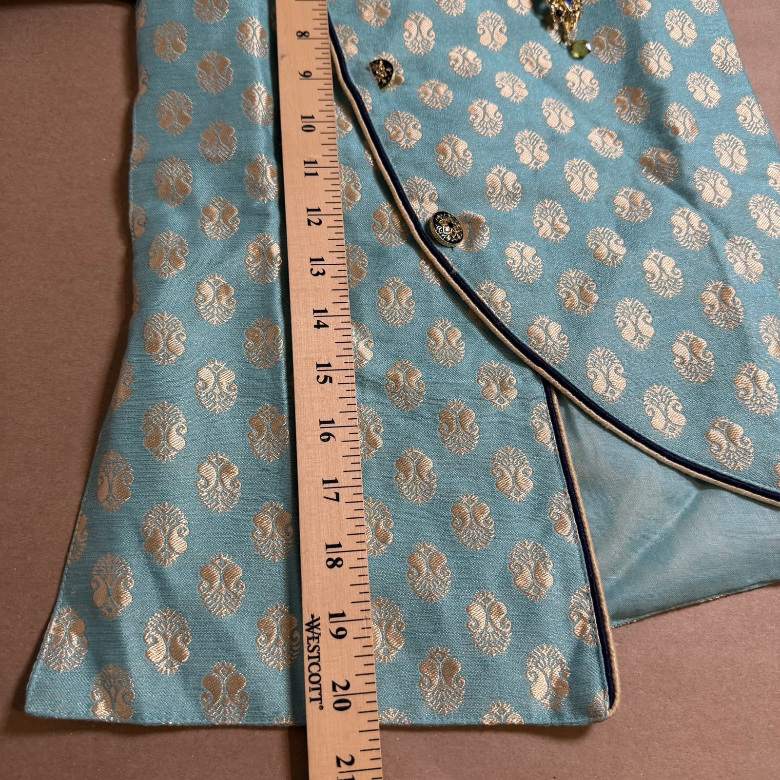 3 Piece Lot Kids Boys Kurta Dhoti Sherwani Indian Indo-Western Jacquard Size 3