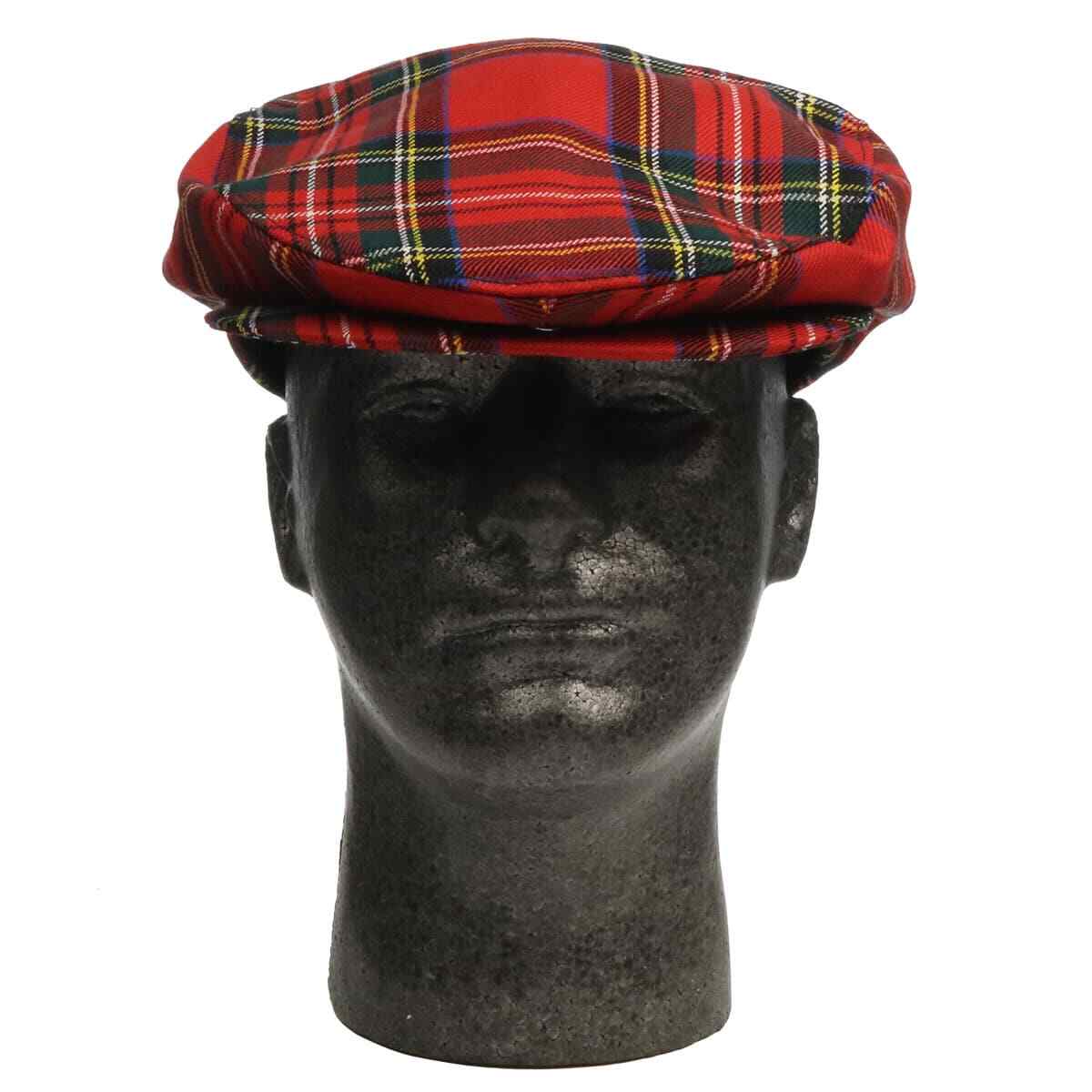 Stewart Royal Modern Tartan Driving Cap or Golf Cap