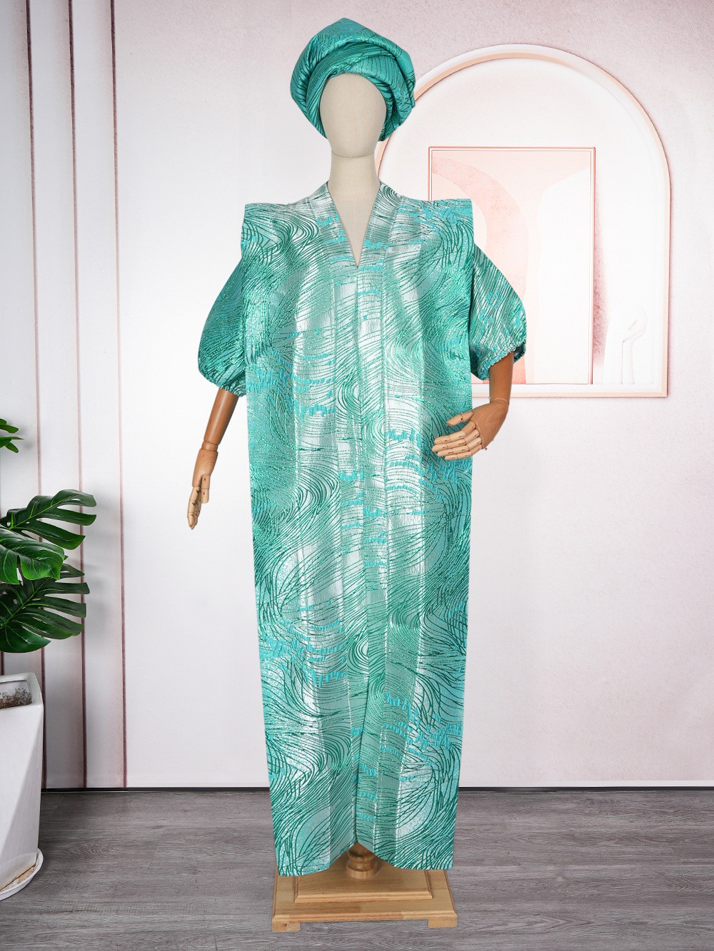 African Maxi Dress for Women Elegant Arabic Kaftan Caftan Lady Dashiki One Size
