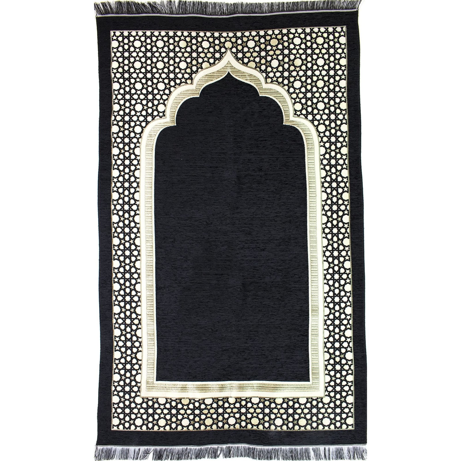 Modefa Turkish Islamic Prayer Mat – Thin Woven Chenille Sajjadah – Intricate …