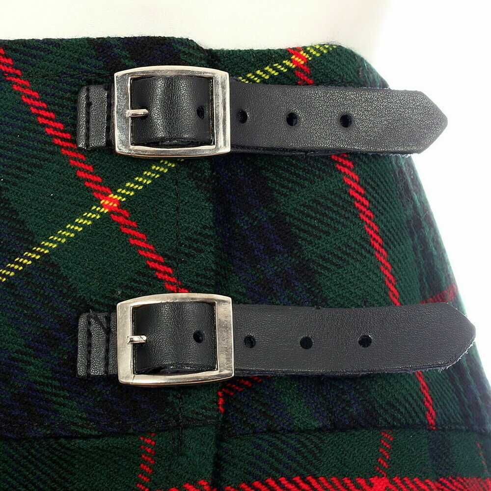 Modern Scottish Hunting Stewart Tartan 8 Pleated Active Girls Billie Kilts