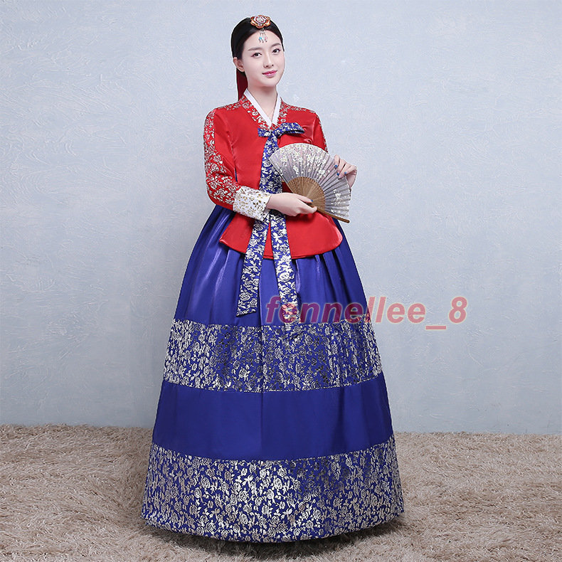 Women’s Hanbok Dress Traditional Korean Dress National Dress Set Stage Costumes