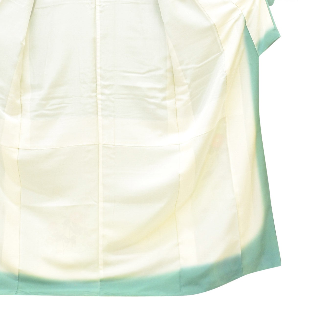 Vintage Japanese Kimono | Houmongi | Green Silk | Botanical | uu2526b