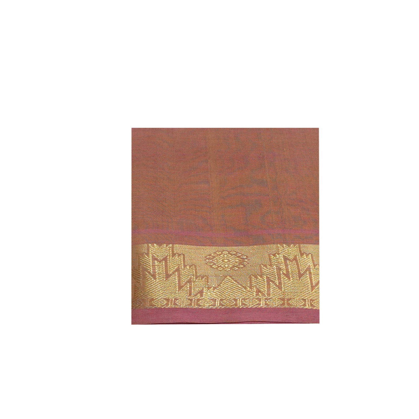 Vintage Pink Dual Tone Sarees 100% Pure Cotton Zari Handwoven Sari 5YD Fabric