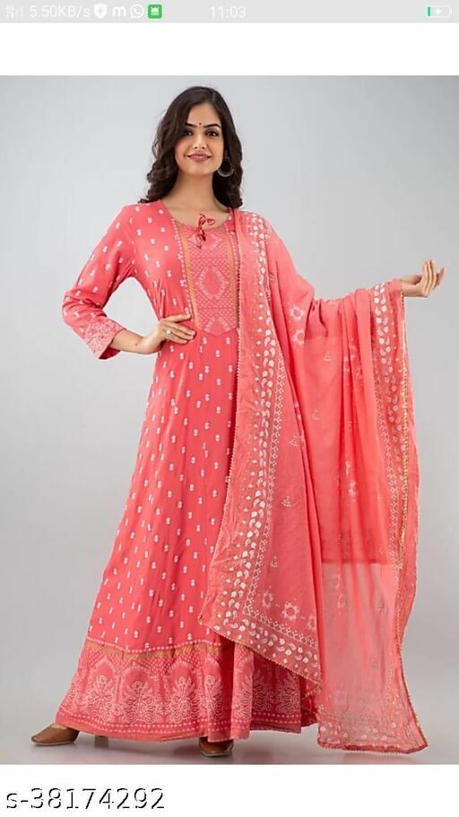 Indian Traditional Attractive Drishya Kurtis Rayon for party wear – Free Ship