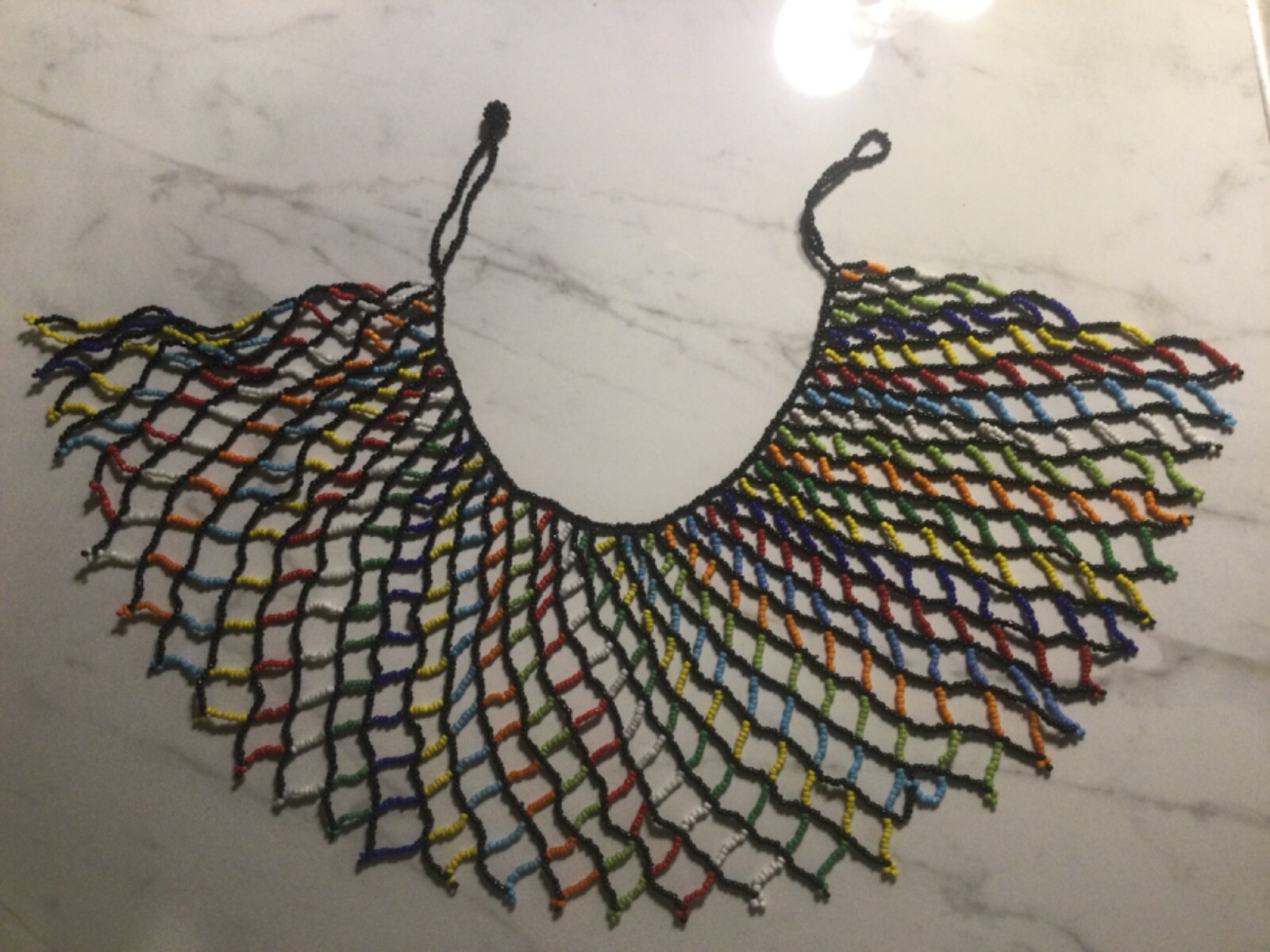 Traditional Handmade Zulu Choker Bib Necklace