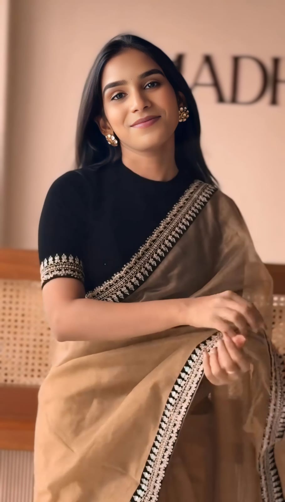 Designer Fancy Latest Stylish Twill Net Black Color Codding Sequence Border Sari