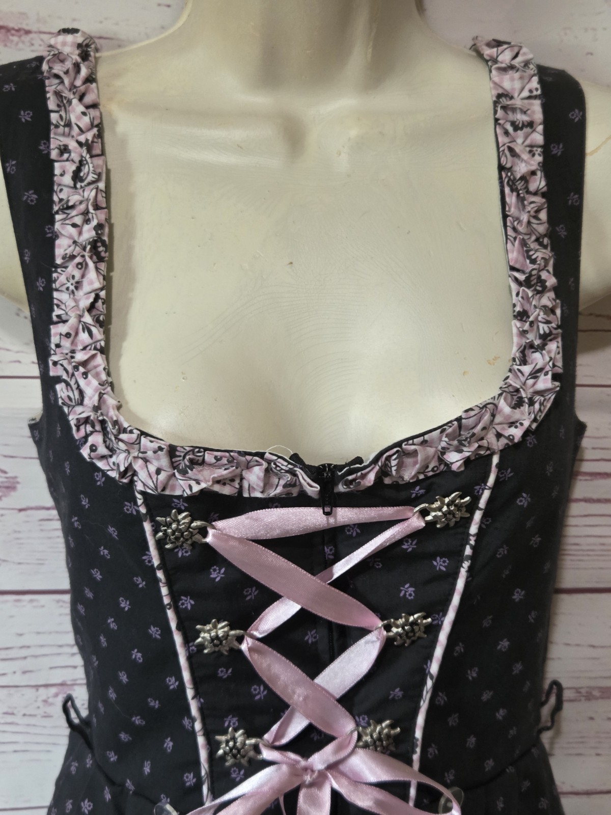 Authentic Bavarian Germany Dirndl Dress EUR 36 Size 8 Oktoberfest Ramona Lippert