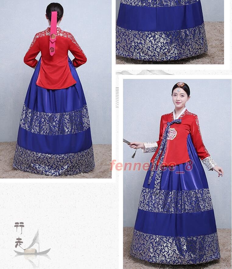 Women’s Hanbok Dress Traditional Korean Dress National Dress Set Stage Costumes