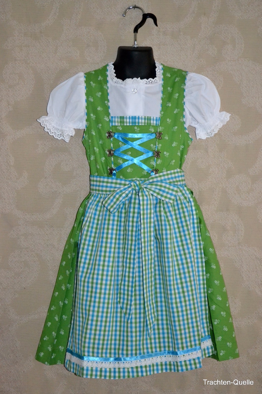 German Children’s Trachten Dirndl Dress Oktoberfest Sizes 3-8 (Euro 80-128)