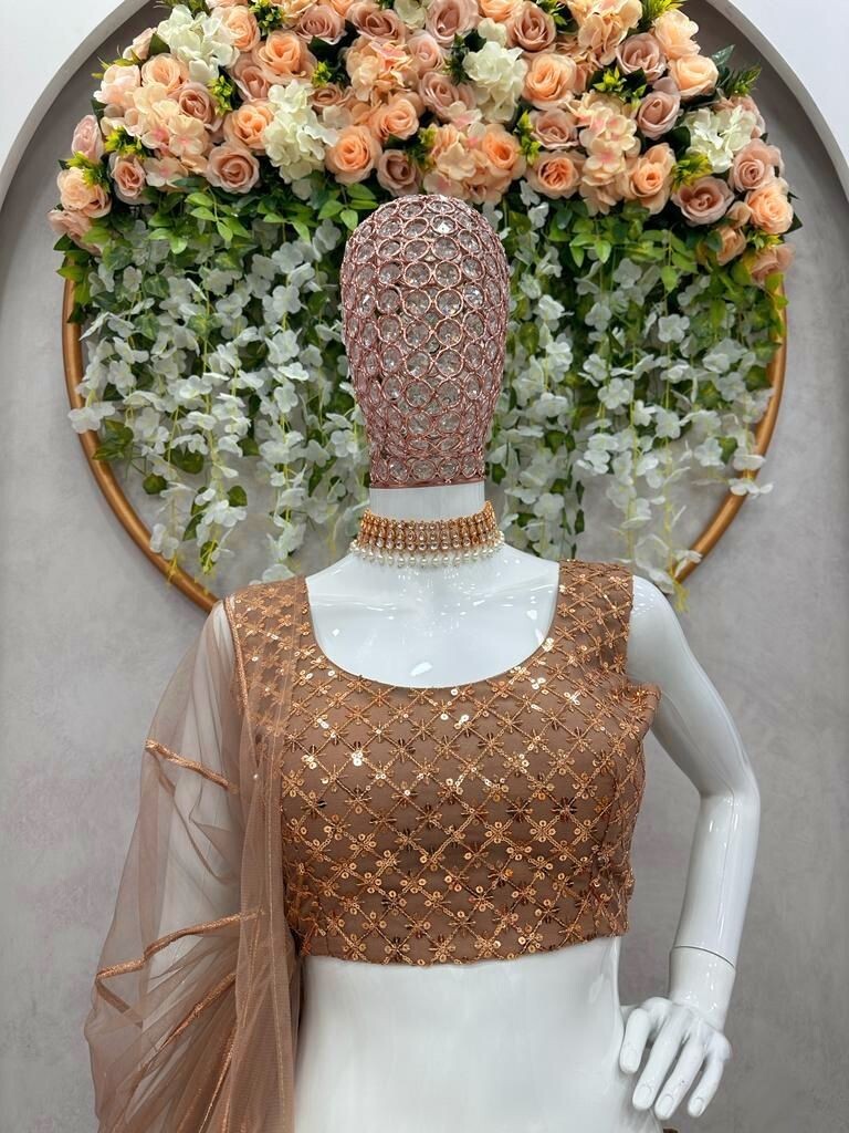 LATEST DESIGNER SOFT NET LEHENGA CHOLI WITH DUPATTA FOR RECEPTION & PARTY WEAR