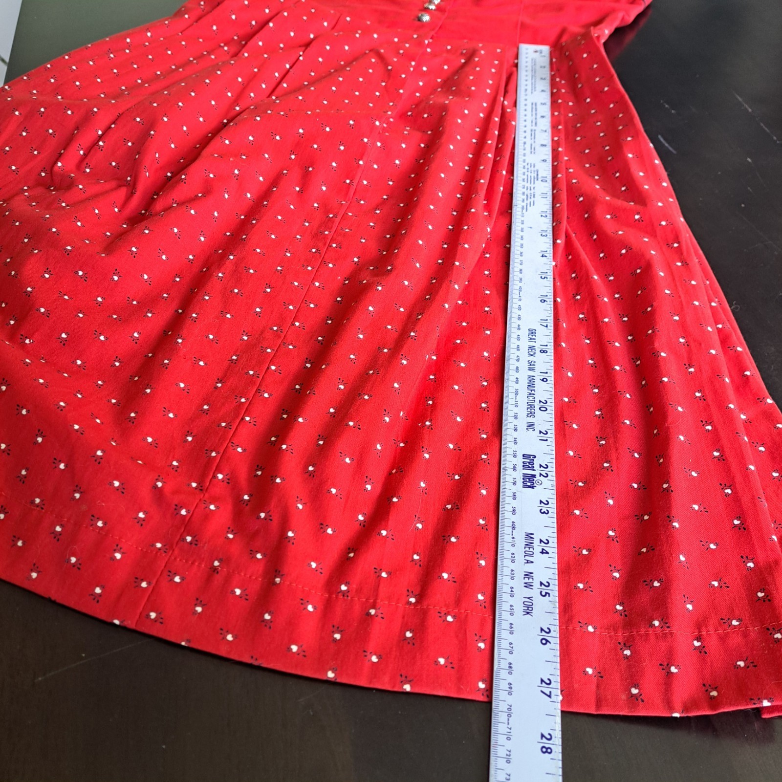 Vtg Lodenbaur Dirndls Dress Sz 46 Trylolean Bavarian Innsbruck Austria Red Boho
