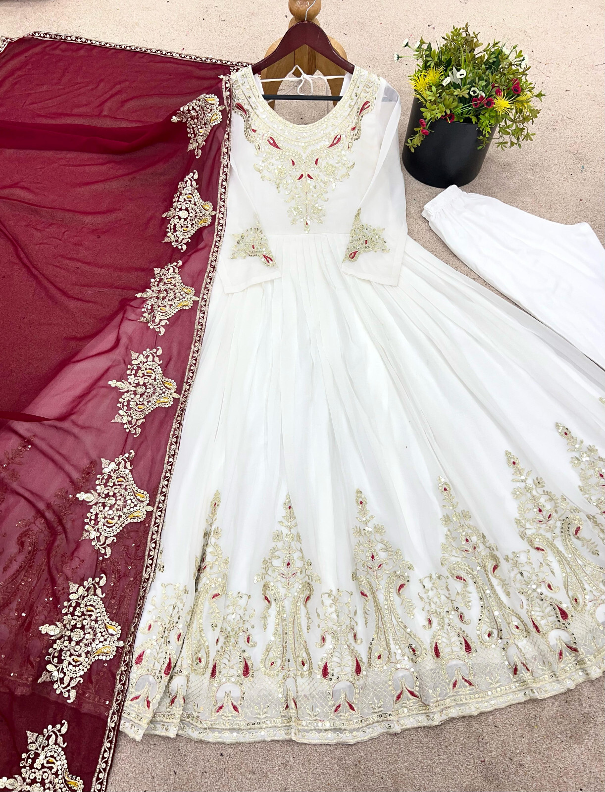 Women Dress Pakistani Salwar Kameez Readymade Suits Indian Wedding Party 3 Piece