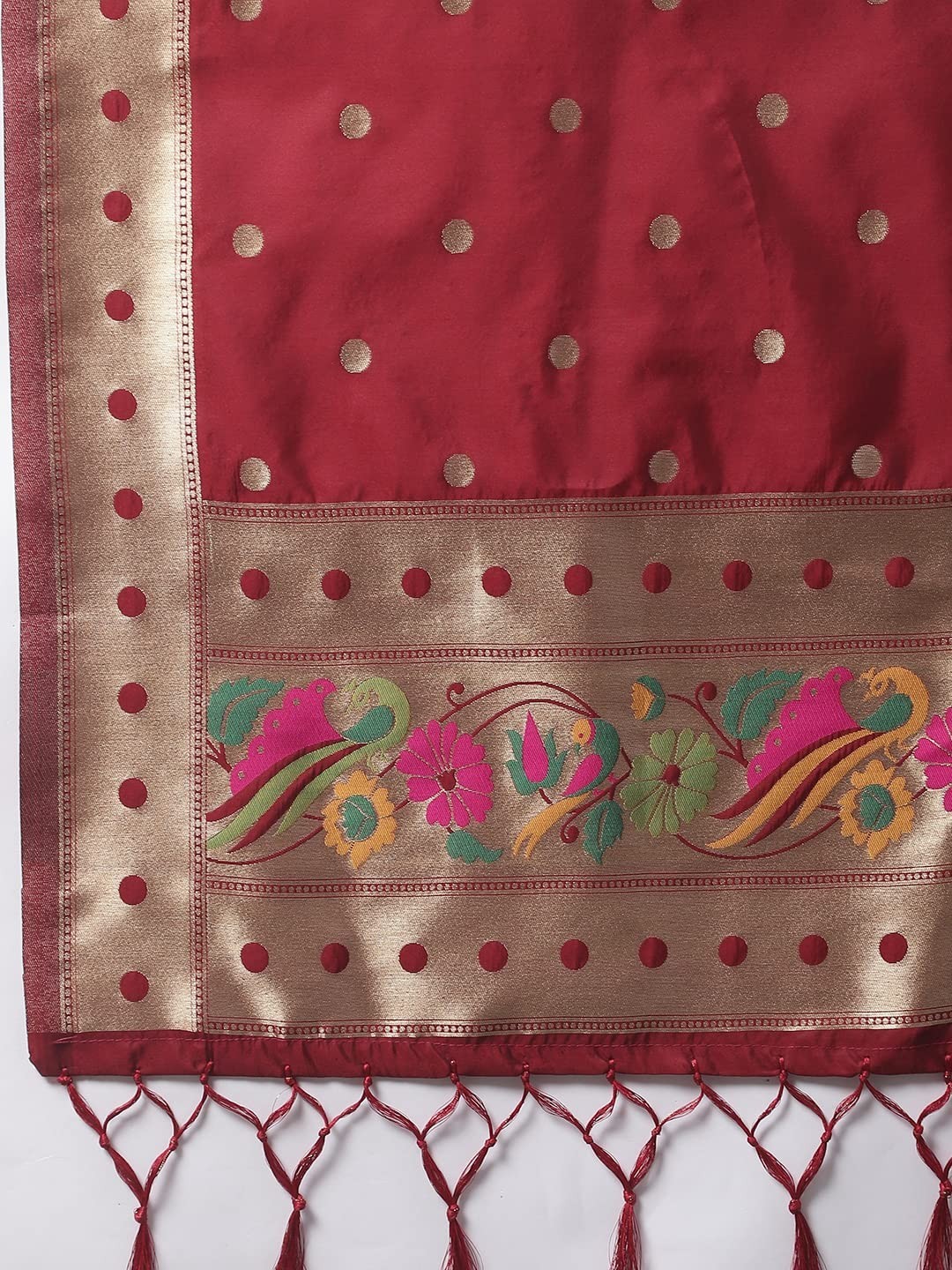 Women’s Cotton Silk Jacquard Straight Kurta with Pant & Banarasi Silk Dupatta