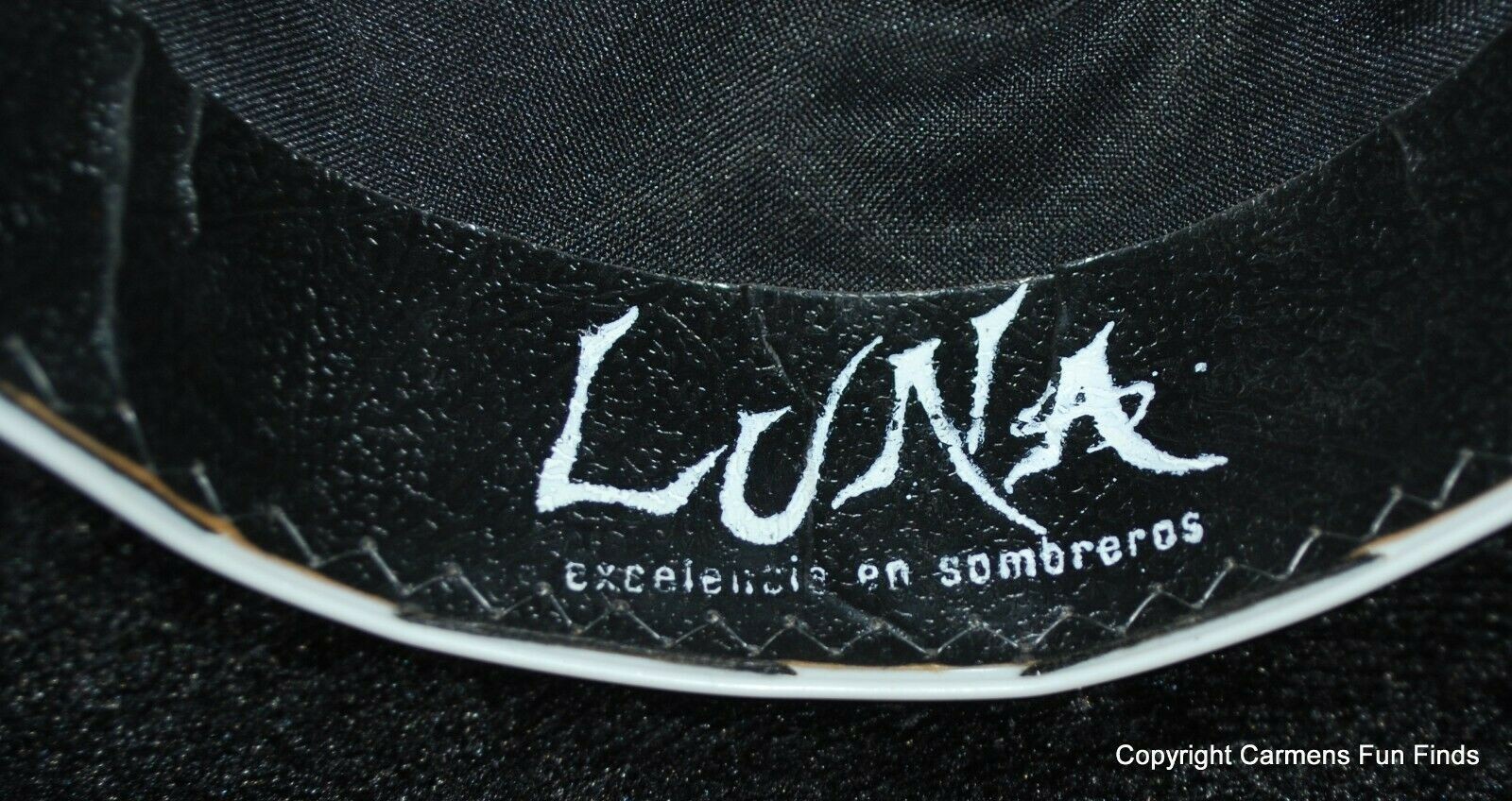 Luna Child’s Mexican Sombrero Black with Gold Trim 2001 nice