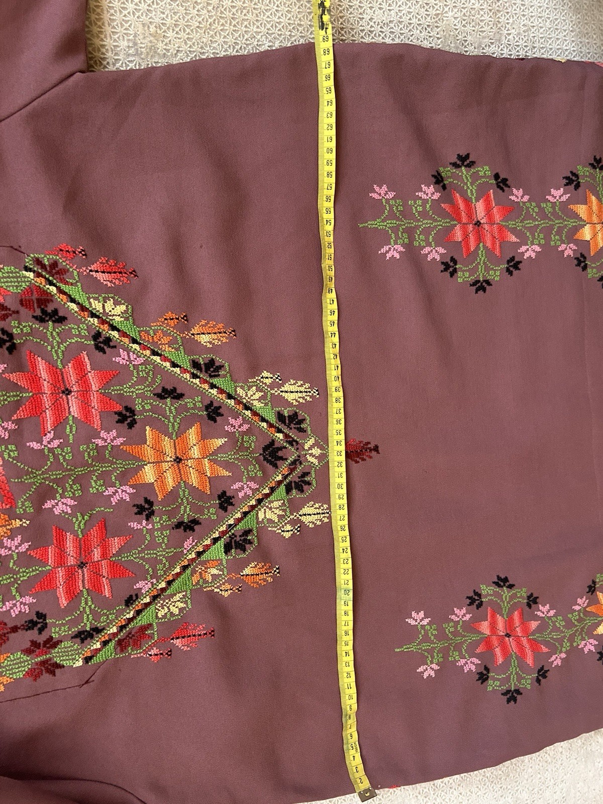 Palestinian Thobe Handmade Tatreez Embroidered Traditional Dress