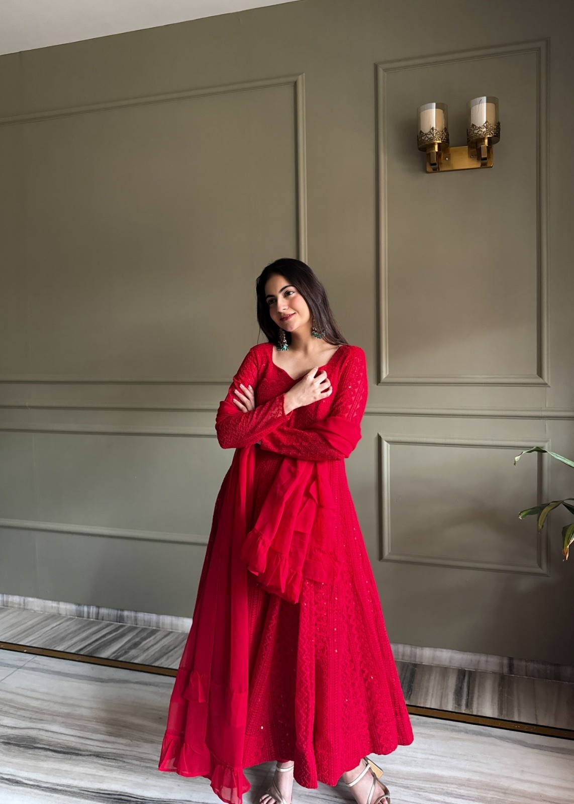 Indian Bollywood Wedding Wear Anarkali Suit Designer Beautiful Salwar Kameez