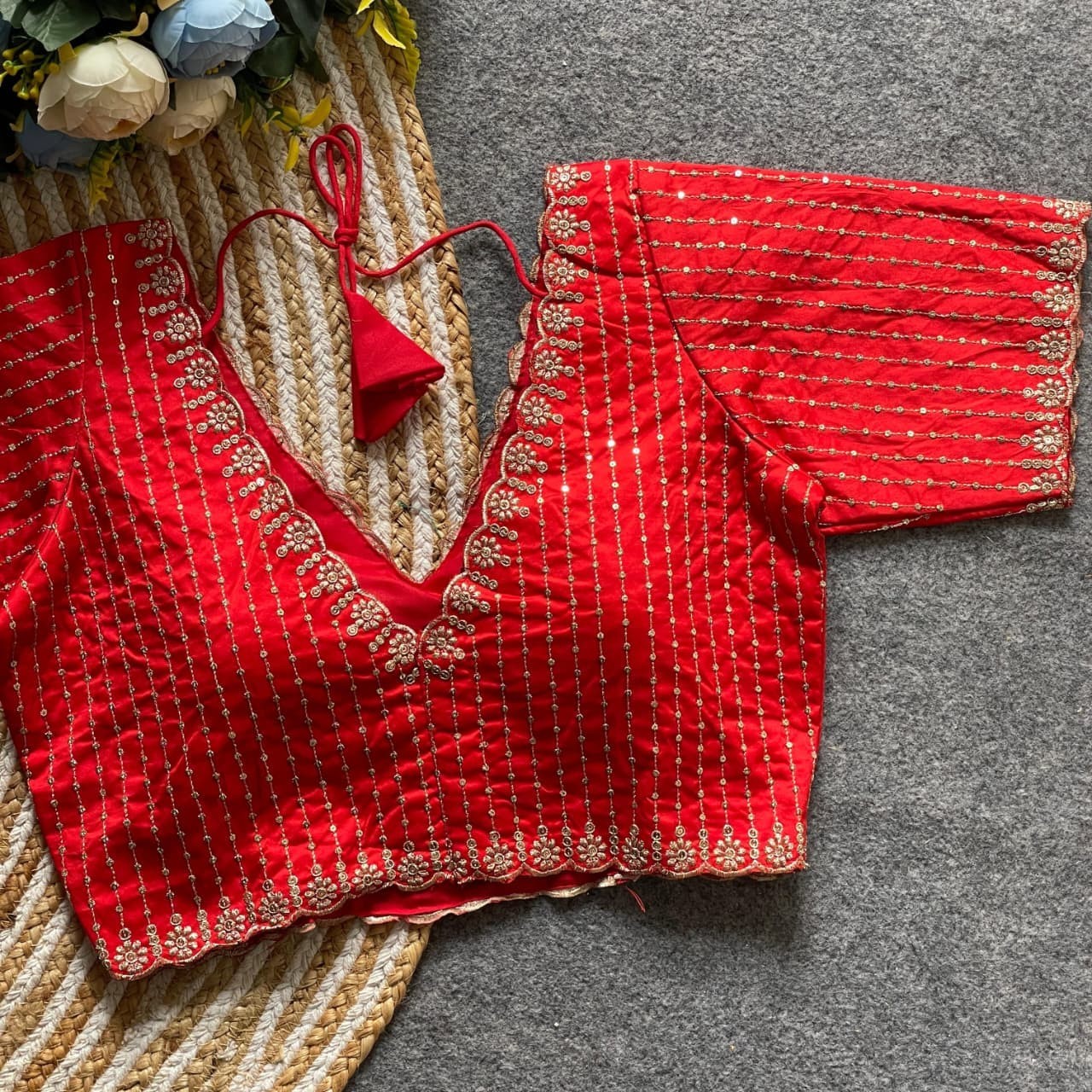 Saree Blouse Readymade Designer Sari Choli Indian Partywear Summer Cotton Top