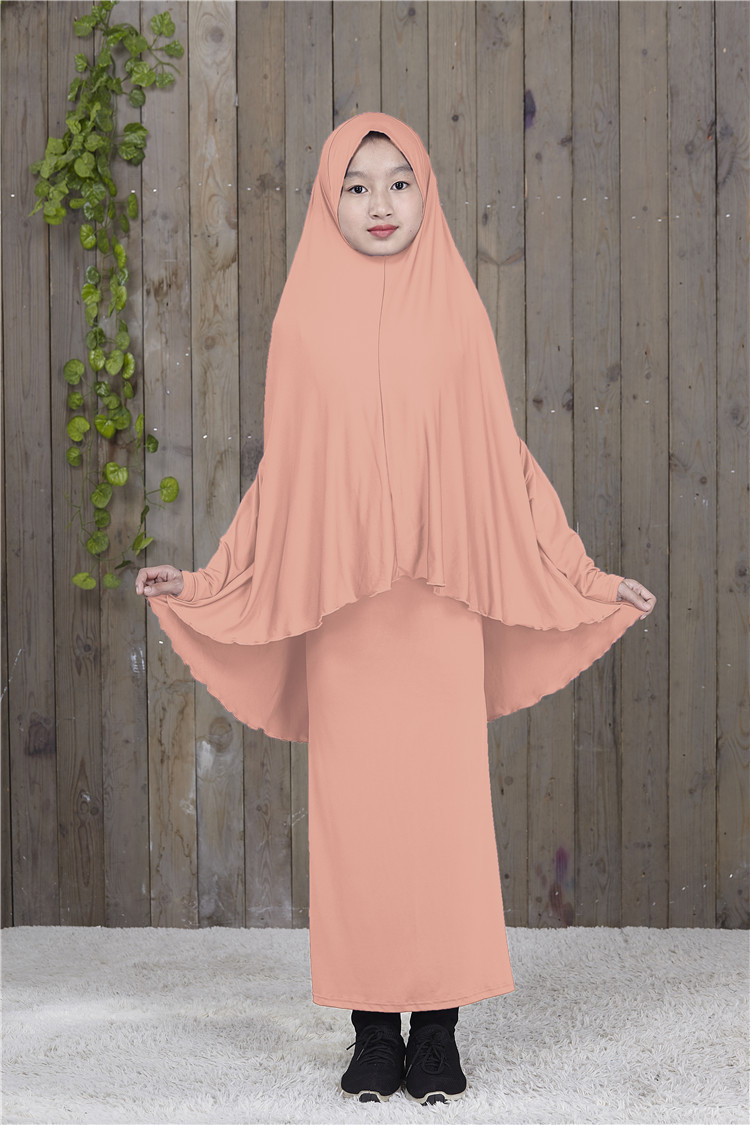 Dubai Muslim Women Prayer Large Overhead Clothes Pullover Hijab Long Maxi Dress
