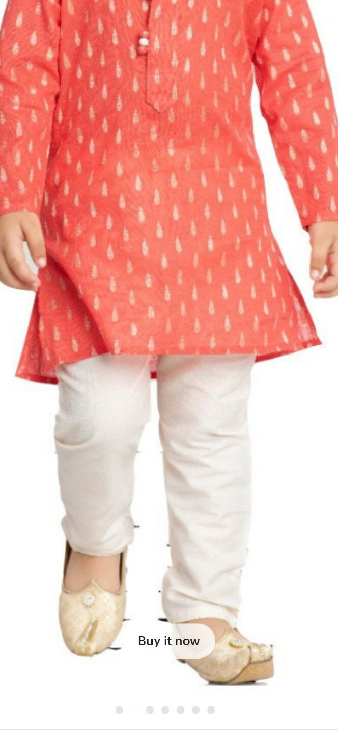 Special Eid Offer boy Banarsi Brocade Jacquard Kurta And Pajama Size 8 to 9 Ora