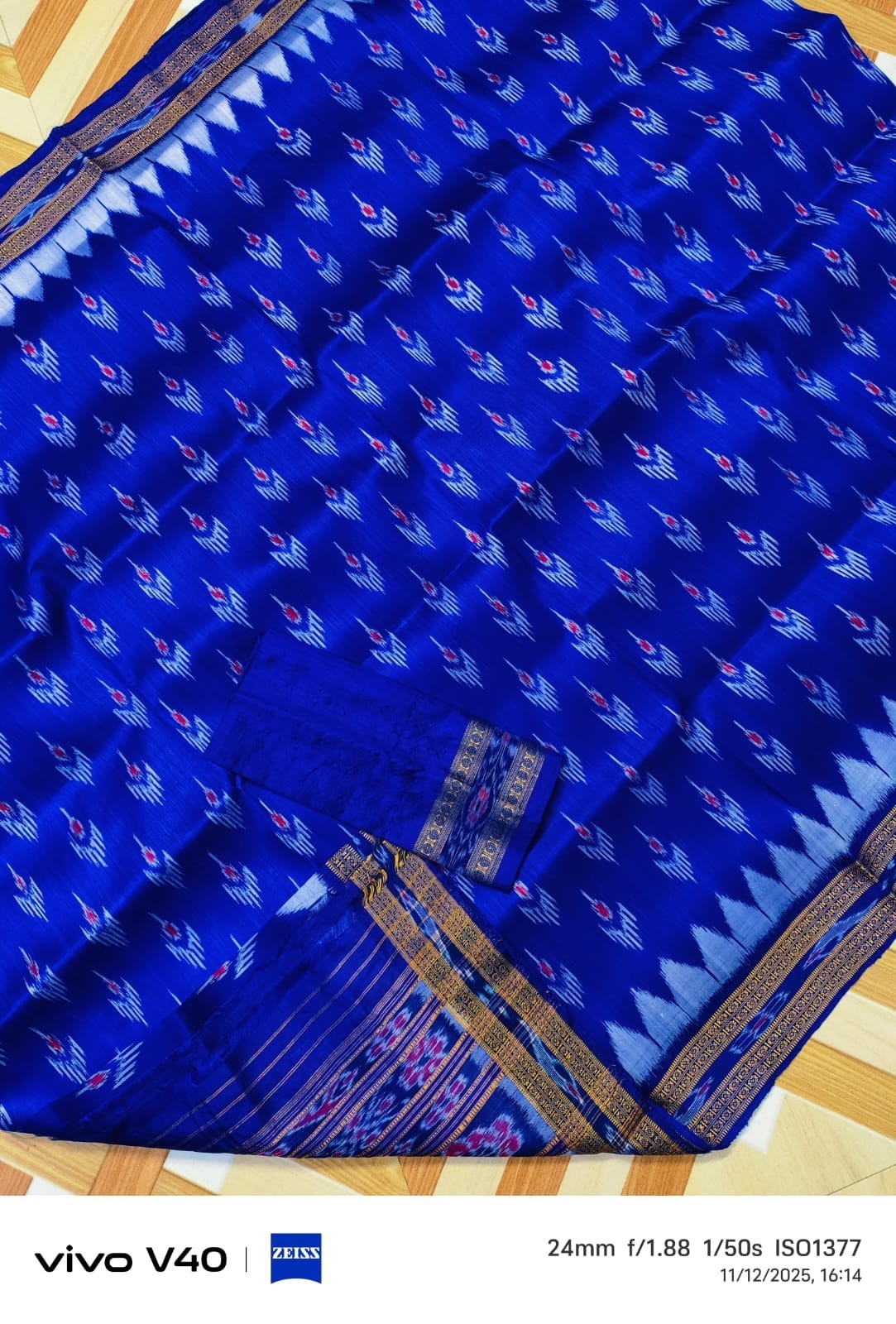 Ikat Pure 100 pure Odisha Sambalpuri Silk Saree